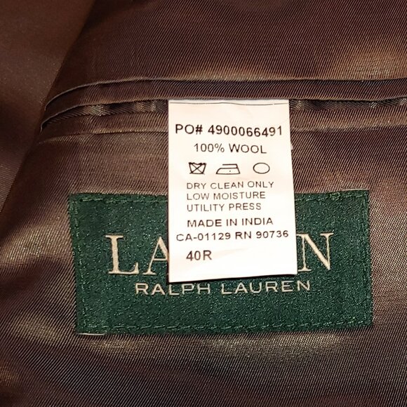 Ralph Lauren Tuxedo Evening Jacket - Wool - Size 40 Regular - NWT - Picture 12 of 13